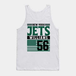 New York Jets Williams 56 American Flag Football Tank Top